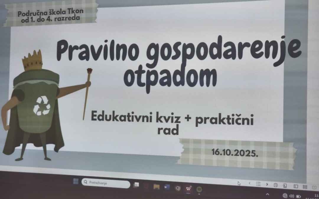 Eko radionica: Pravilno gospodarenje otpadom