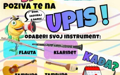 Upis učenika u prvi razred glazbene škole